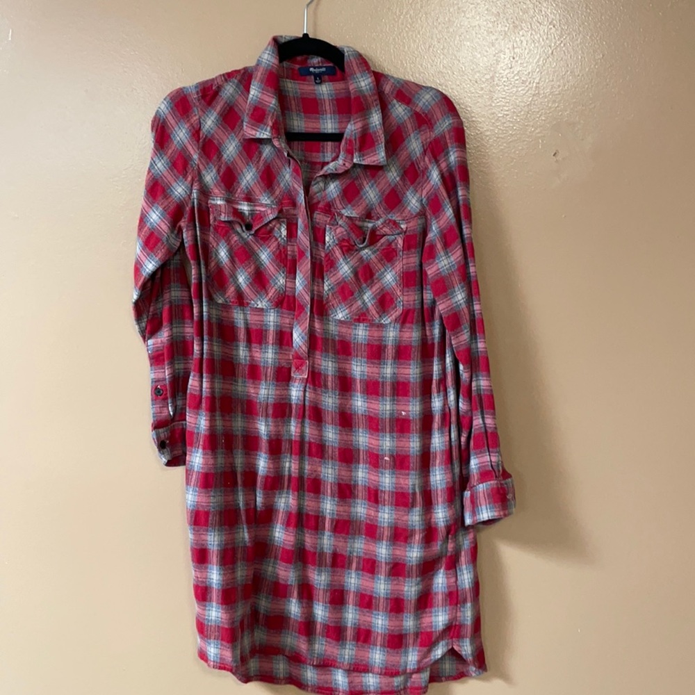 Madewell flannel dress